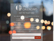 Tablet Screenshot of jazzcalendars.com
